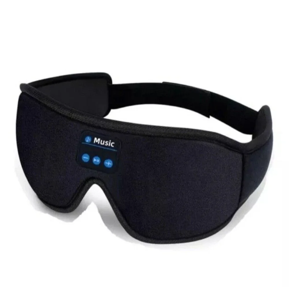 Sleep Mask Sleep Headphones Bluetooth 3D Wireless Music Sleeping Black